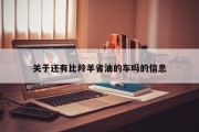 关于还有比羚羊省油的车吗的信息