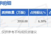 龙佰集团（002601）股东许刚质押3950万股，占总股本1.66%