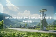 国产品牌最省油的小车（国产品牌最省油的小车有哪些）