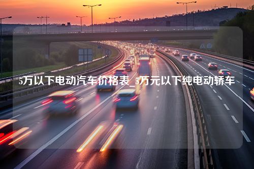 5万以下电动汽车价格表_5万元以下纯电动轿车